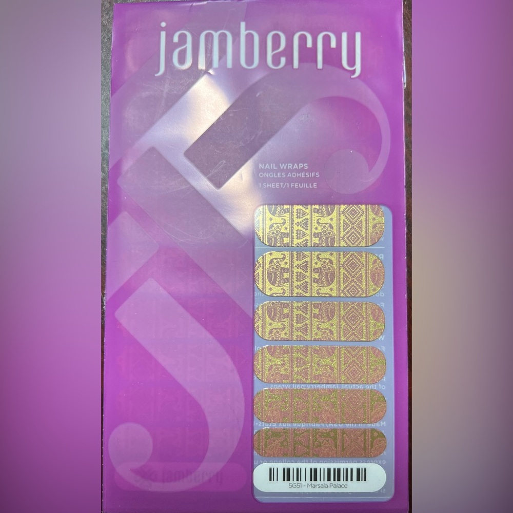 Jamberry Nail Wraps - Marsala Palace